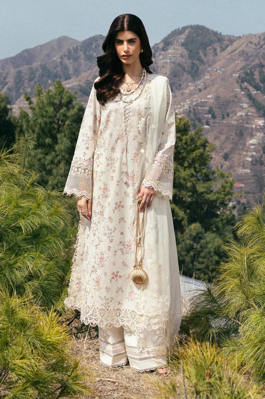 Qalamkar Qlinekari Inlays – Chikankari Embroidered Lawn Ready to Wear (DC #13)