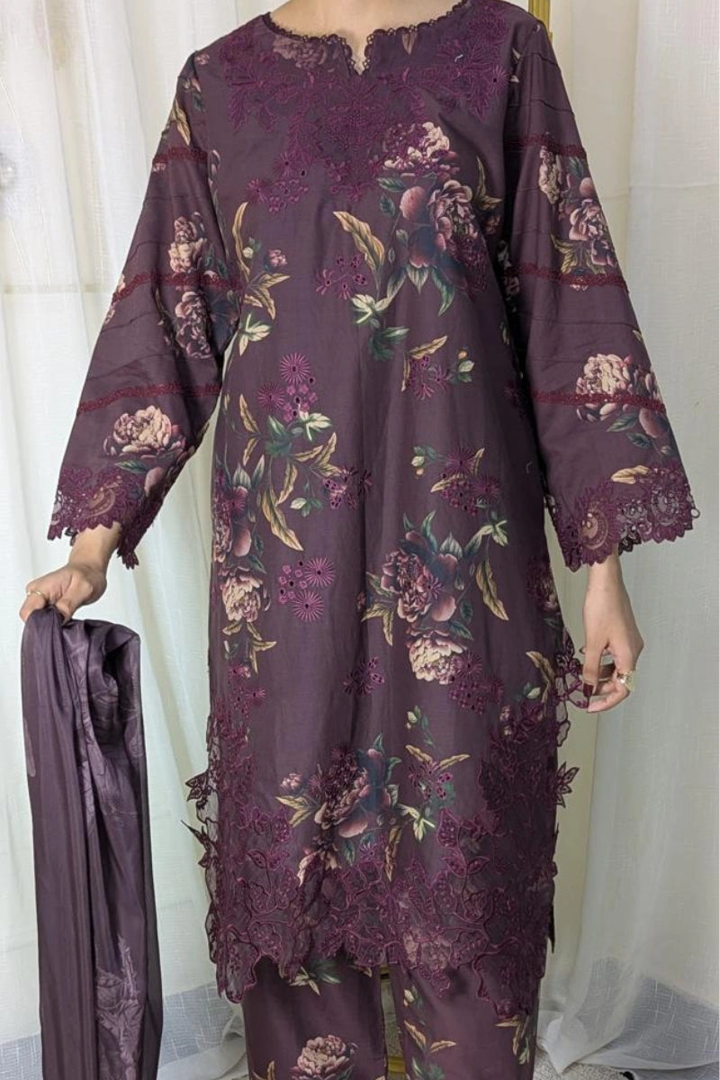 Iznik IFE-03 Festive 3-Piece Lawn | Embroidered & Printed Ready-to-Wear