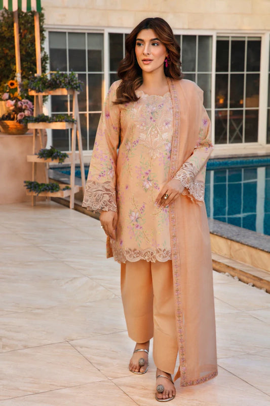 Rangrasiya Minahil | Printed Lawn Embroidered Ready-to-Wear Suit