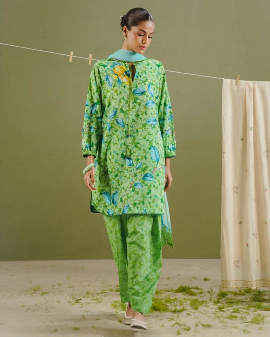 Coco By Zara Shahjahan 3-Piece Embroidered Lawn Suit (KAEL-7B)
