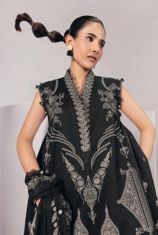 MariaB MBasics Printed & Embroidered Lawn Unstitched 3 Piece Suit (unstitched)