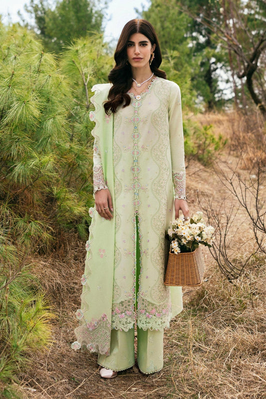 Qalamkar Qlinekari Inlays – Chikankari Embroidered Lawn Ready to Wear (DC #14)