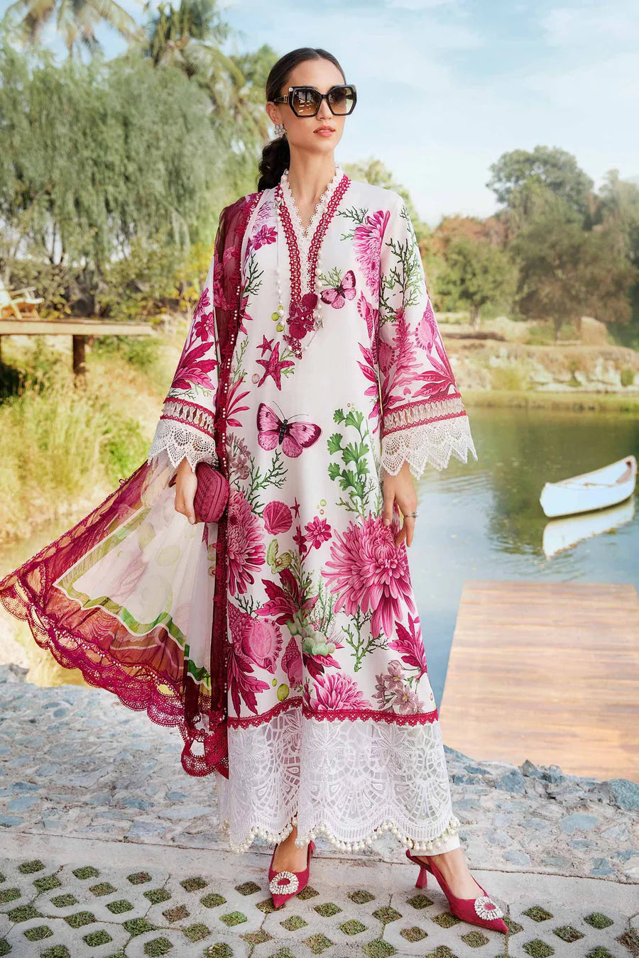 Maria B Unstitched Mprint 10A Lawn Collection 25'