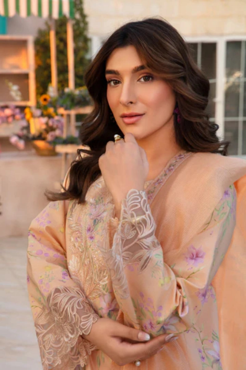 Rangrasiya Minahil | Printed Lawn Embroidered Ready-to-Wear Suit
