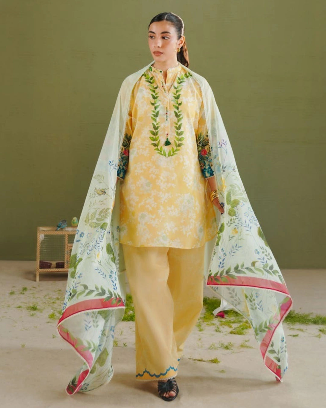 COCO Prints | 3-Piece Digital Printed Lawn Suit | (Unstitched) AYLA-8A
