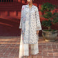 Qalamkar Qprints | Digital Printed Lawn Chikankari Embroidered Unstitched Suit | AERIN