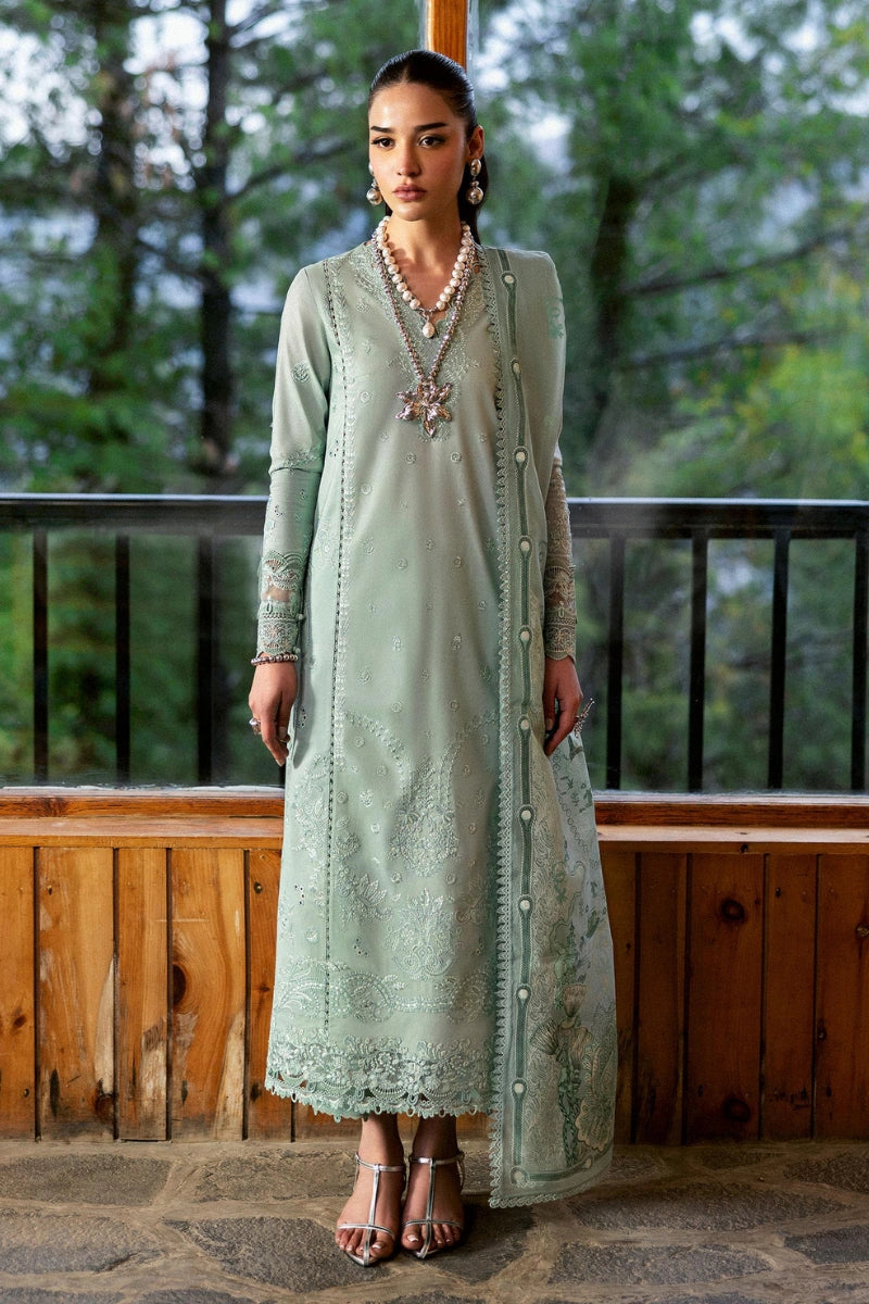 Qalamkar Qlinekari Inlays – Chikankari Embroidered Lawn Ready to Wear (DC #15)