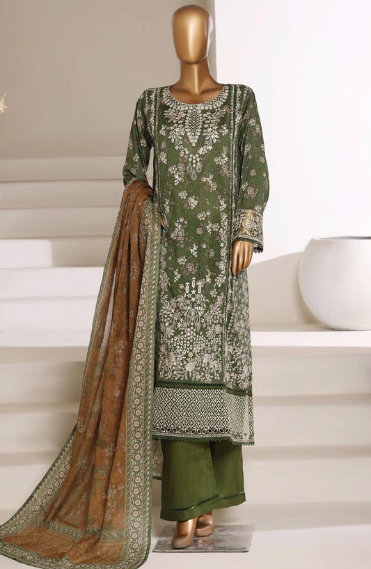 Sadabahar Signature Embroidered Lawn Stitched 3-Piece Suit – D-05 | Festive Collection