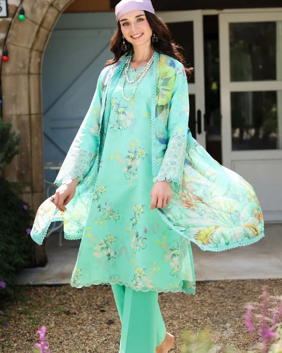 Rang Rasiya – Lifetime Collection Unstitched 3PC Suit SAGE