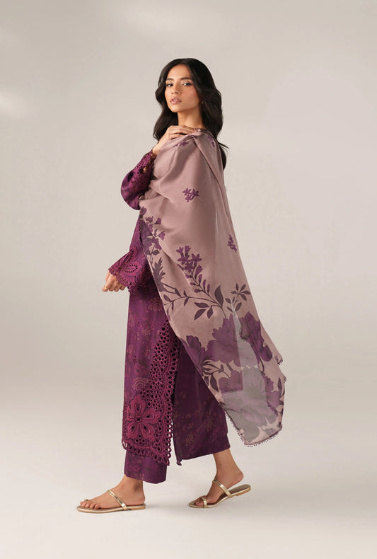 IZNIK Luxury Lawn Collection – SS-05 | Purple Plum 3-Piece Set