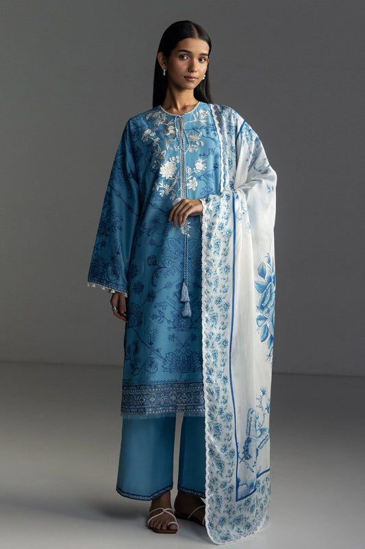 Coco By Zara Shahjahan Lawn 2026 – 3-Piece Embroidered Lawn Suit (Unstitched)AVIONA-3A