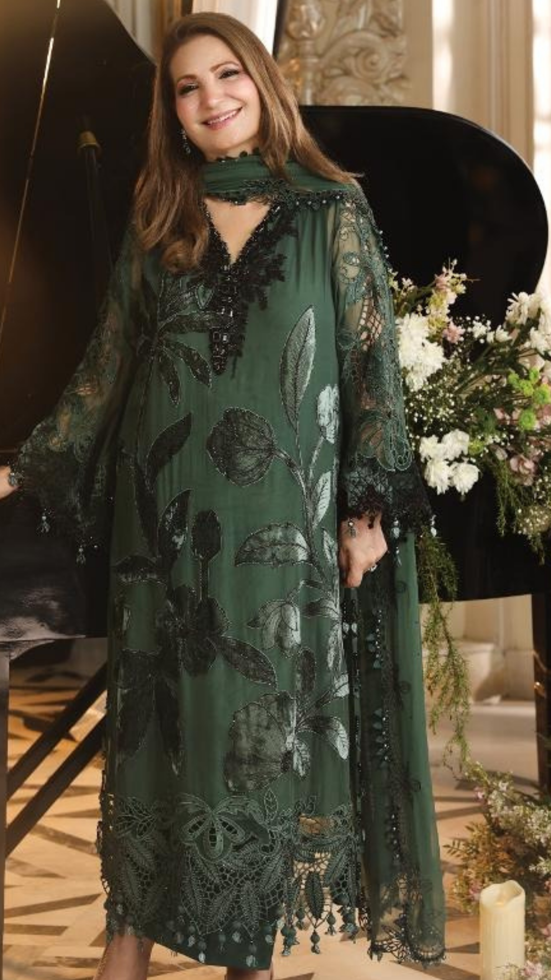 Maria.B 3-Piece Embroidered Chiffon Unstitched Suit (MPC-07-04)