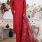 HZ Muse-Embroidered 3 Piece Outfit Stitched Suite PERSION RED (CSE-3P-213)
