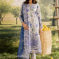 NUREH BLOOM Embroidered & Printed Doriya Lawn 3 Piece Unstitched Suit (BL-16)