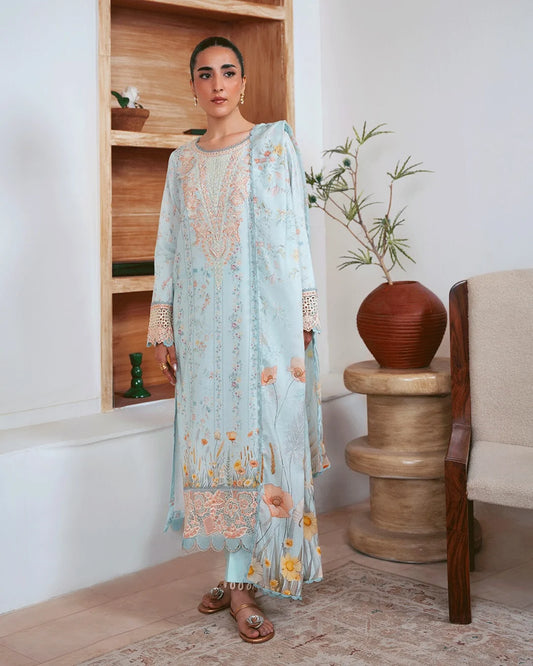 Rihana – Embroidered Dobby Lawn 3-Piece Suit (stitch)