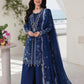 Qalamkar 3-Piece Chikankari Embroidered Luxury Lawn Suit (Unstitched) SA #16