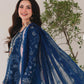 Qalamkar 3-Piece Chikankari Embroidered Luxury Lawn Suit (Unstitched) SA #16