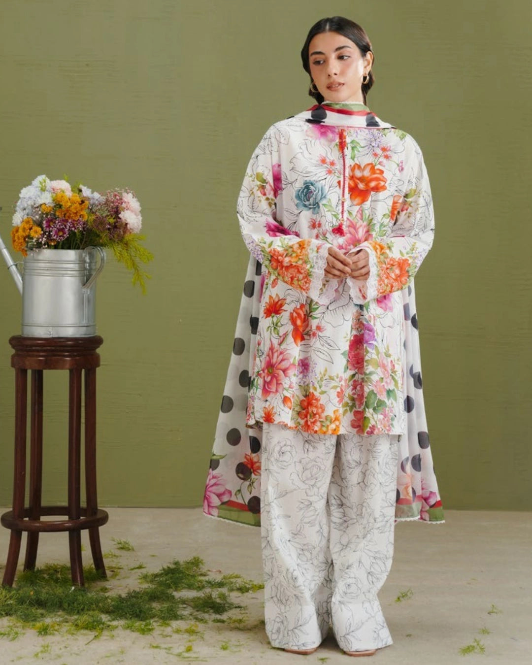 Coco By Zara Shahjahan 3-Piece Embroidered Lawn Suit (ELIX-9A)