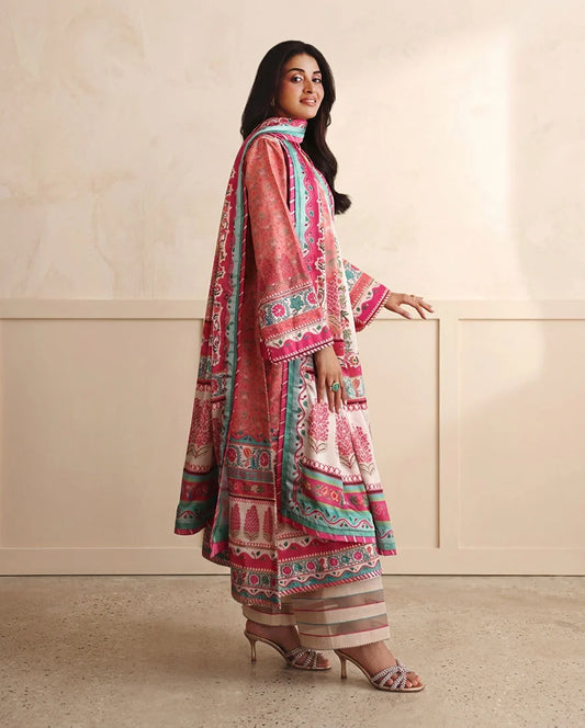 Hemline by Mushq Nirvana 26 Embroidered 3-Piece Unstitched Suit (Born Ready)