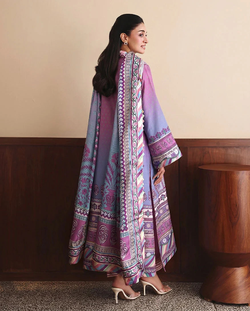 Hemline by Mushq Nirvana 26 Embroidered 3-Piece Unstitched Suit (Naturally Me)