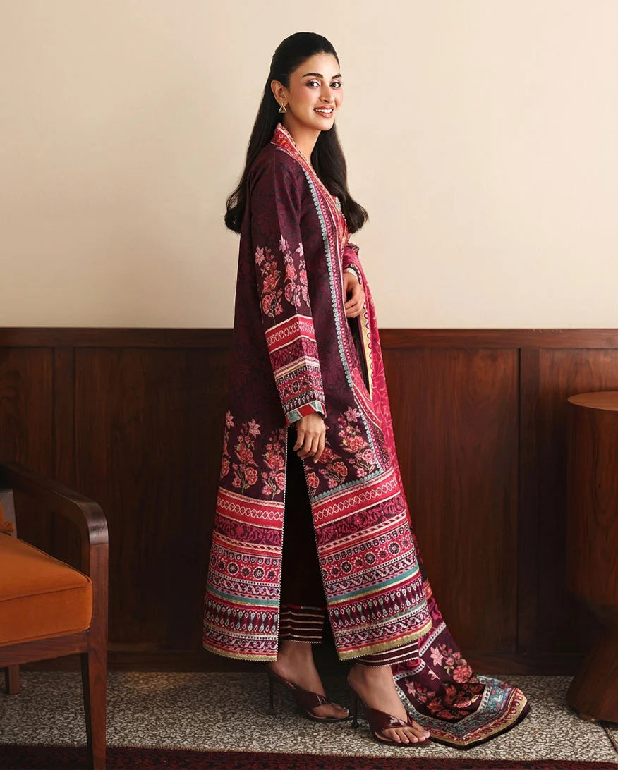Hemline by Mushq Nirvana 26 Embroidered 3-Piece Unstitched Suit (Day Dreamer)