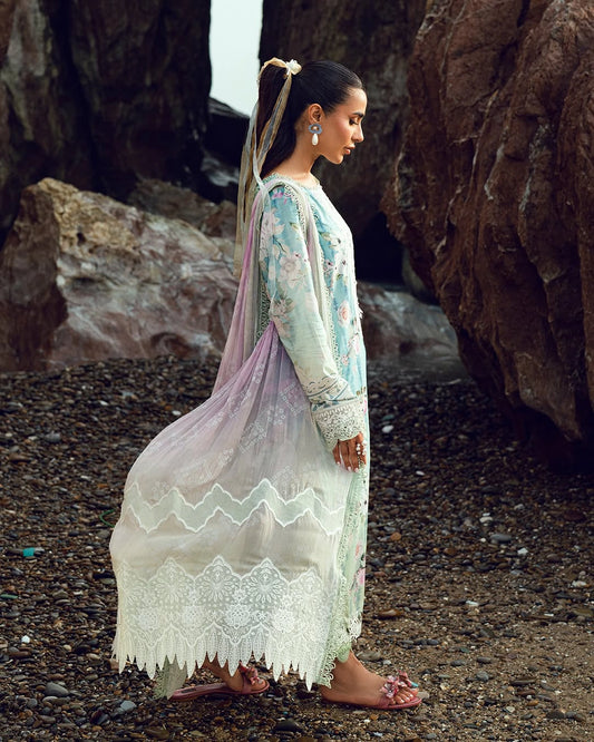 Gardenia by Nurèh – Embroidered & Printed Lawn 3 Piece Suit with Chiffon Dupatta (NSG-202)