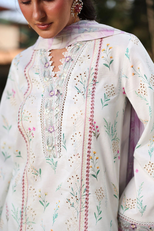 Print Kaari by Raaya – 2 Piece Unstitched Printed & Embroidered Lawn Suit (LIORA)