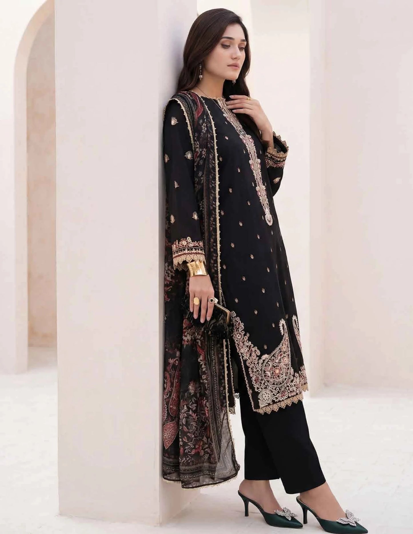 AMAL Spring Pret by Allys – 3PC Stitched Embroidered Suit | Spring Collection 2026