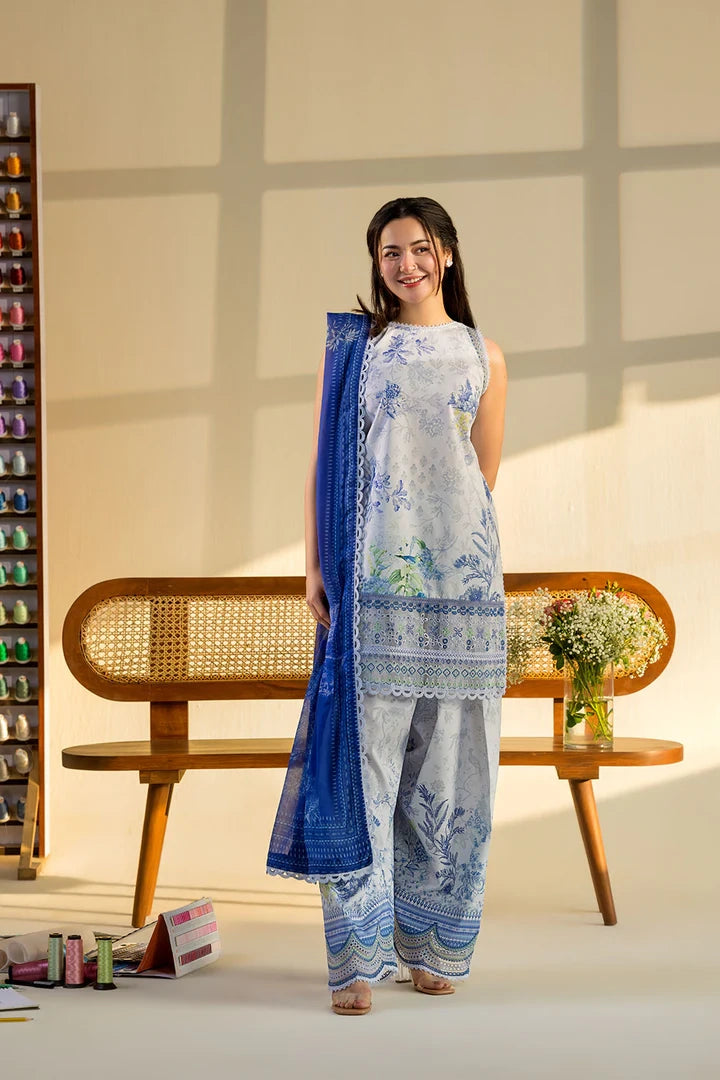 Sobia Nazir VITAL Embroidered 3 Piece Unstitched Lawn Suit (V-3B)