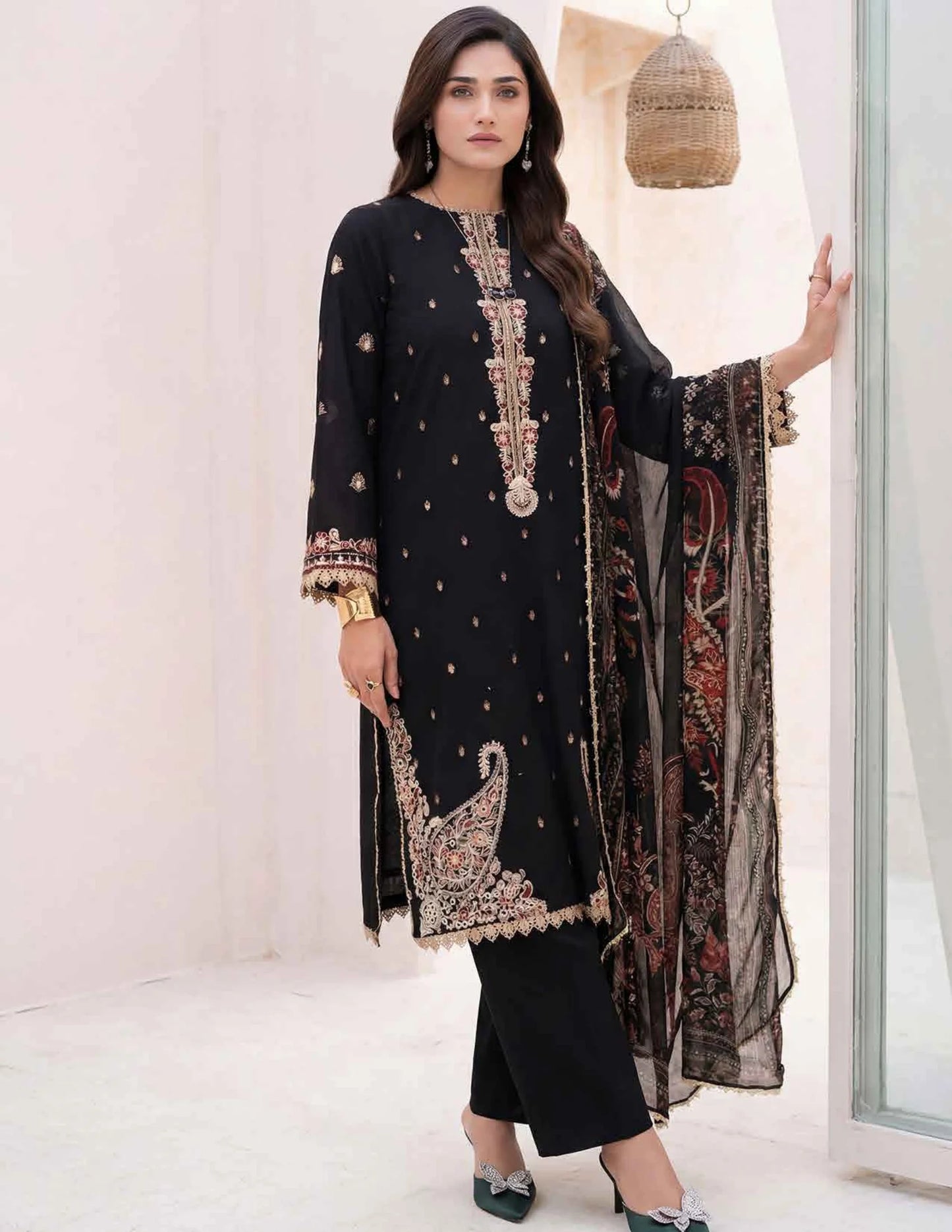 AMAL Spring Pret by Allys – 3PC Stitched Embroidered Suit | Spring Collection 2026