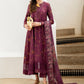 Iznik spring summer  Deep Fuchsia Embroidered Lawn 3 Piece stitched Suit (SS-04)