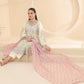 Tawakkal Embroidered Bamber Chiffon Suit With La Bella Viscose Jacquard Trouser D-002
