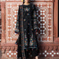 Hussain Rehar by Zun - Embroidered Lawn 3 Piece Unstitched Suit – Black (Aswa)
