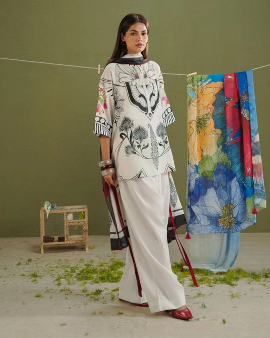 Coco By Zara Shahjahan 3-Piece Embroidered Lawn Suit (RAYA-10A)