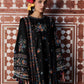 Hussain Rehar by Zun - Embroidered Lawn 3 Piece Unstitched Suit – Black (Aswa)