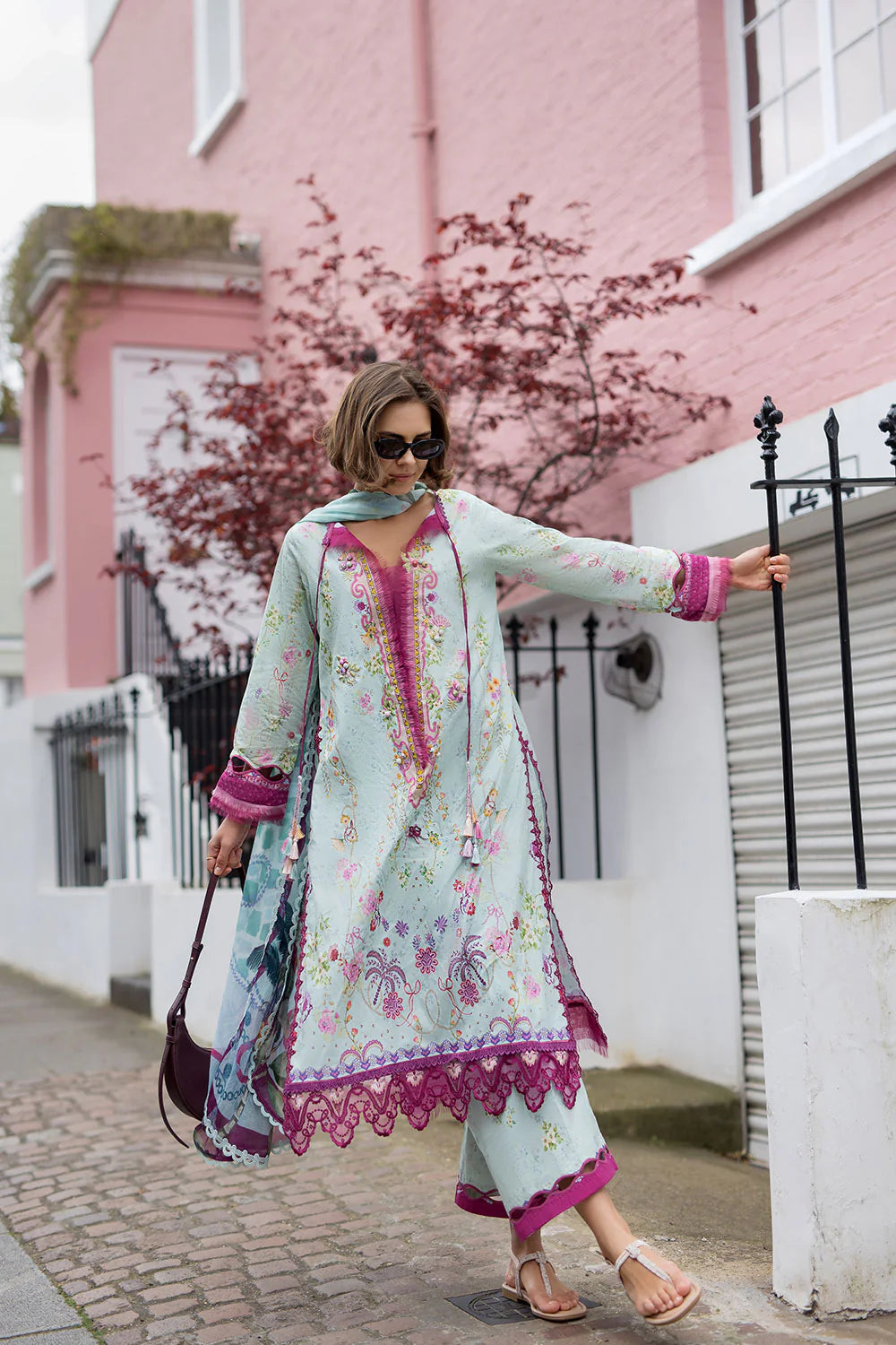 Sobia Nazir Printed Lawn 3 Piece Unstitched Suit with Chiffon Dupatta (SNP26-7A)