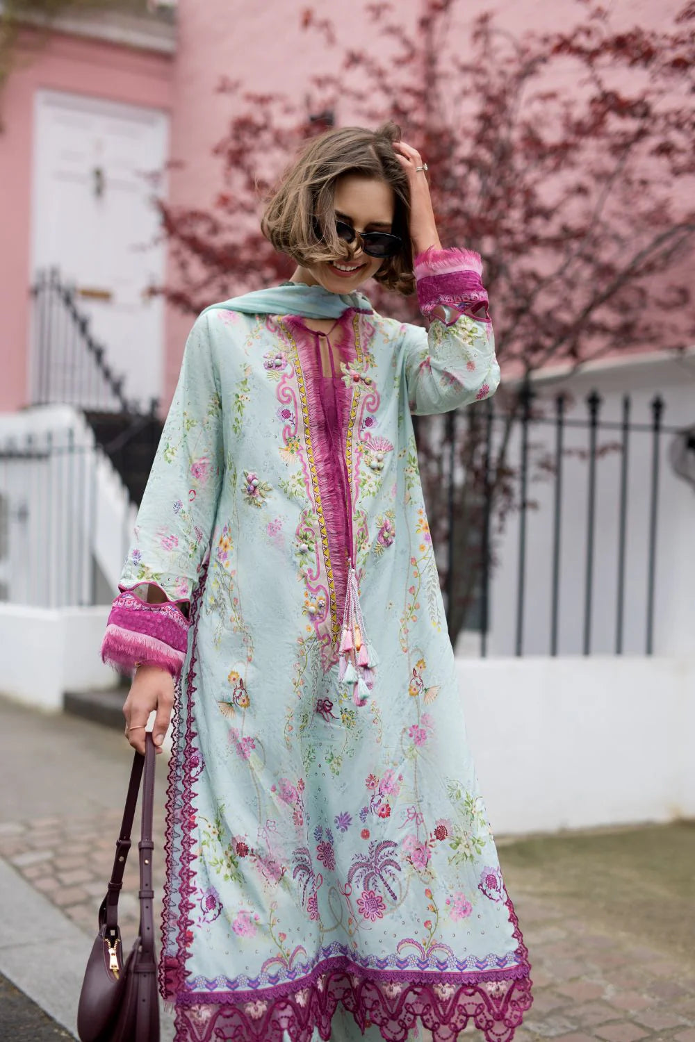 Sobia Nazir Printed Lawn 3 Piece Unstitched Suit with Chiffon Dupatta (SNP26-7A)