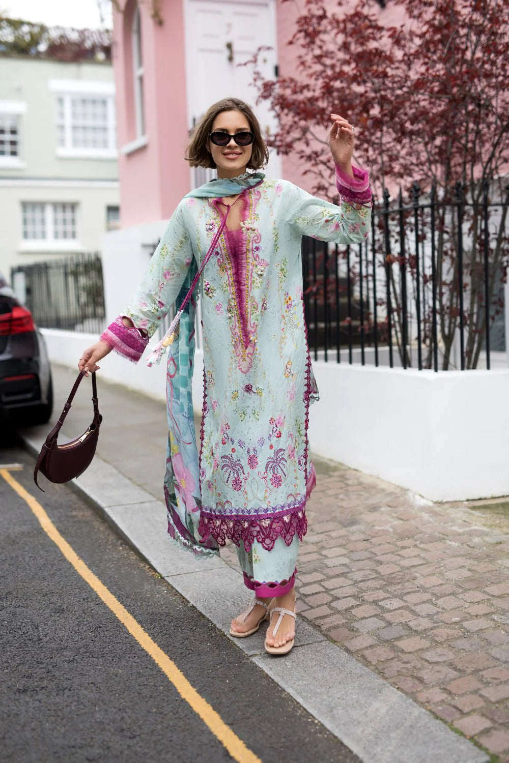 Sobia Nazir Printed Lawn 3 Piece Unstitched Suit with Chiffon Dupatta (SNP26-7A)