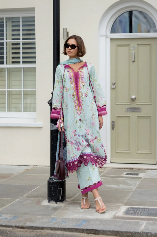 Sobia Nazir Printed Lawn 3 Piece Unstitched Suit with Chiffon Dupatta (SNP26-7A)
