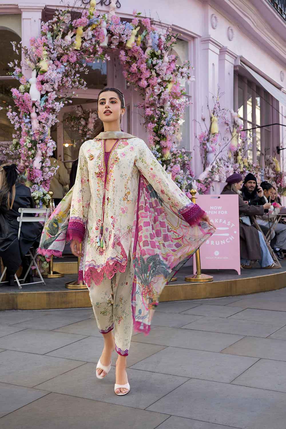 Sobia Nazir Printed Lawn 3 Piece Unstitched Suit with Chiffon Dupatta (SNP26-7B)