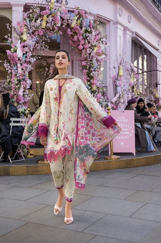 Sobia Nazir Printed Lawn 3 Piece Unstitched Suit with Chiffon Dupatta (SNP26-7B)