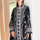 Qalamkar Casual Pret 26 – Jacquard 3 Piece Stitched Suit PA-06 (Black)