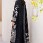 Qalamkar Casual Pret 26 – Jacquard 3 Piece Stitched Suit PA-06 (Black)
