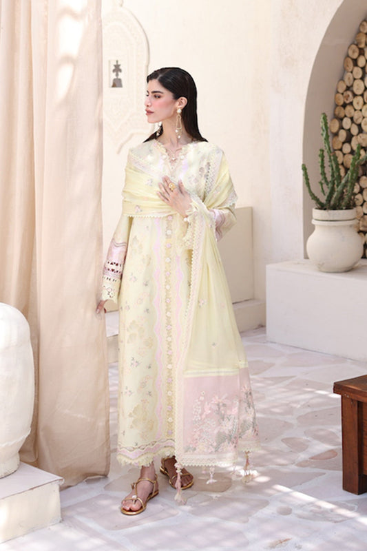 Qalamkar Casual Pret 26 – Jacquard 3 Piece Stitched Suit PA-02 (Dawn)