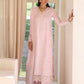 Qalamkar Casual Pret 26 – Jacquard 3 Piece Stitched Suit PA-08 (Light Pink)