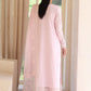 Qalamkar Casual Pret 26 – Jacquard 3 Piece Stitched Suit PA-08 (Light Pink)
