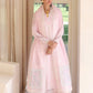 Qalamkar Casual Pret 26 – Jacquard 3 Piece Stitched Suit PA-08 (Light Pink)