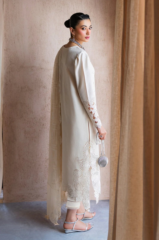 Qalamkar Casual Pret 26 – Jacquard 3 Piece Stitched Suit PA-01 (Halo)
