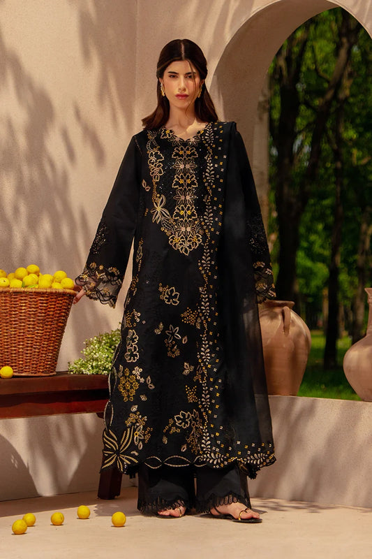 Rang Rasiya- Embroidered Lawn 3PC Unstitched Suit with Net Dupatta (Layl)
