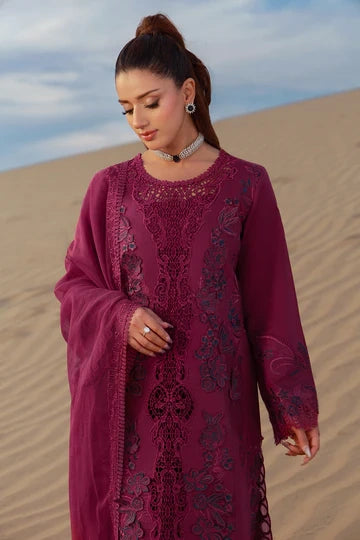 Rang Rasiya – Zara | Luxury 3D Floral Embroidered Lawn 3-Piece Suit